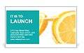 Refreshing Orange Lemonade Business Card Template