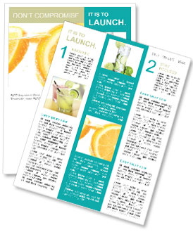 Refreshing Orange Lemonade Newsletter Template