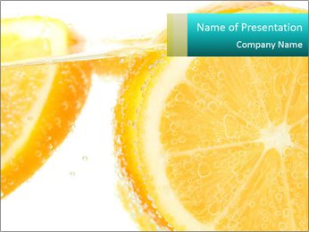 Refreshing Orange Lemonade PowerPoint Template