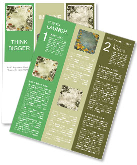 Artistic Floral Background Newsletter Template