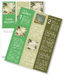 Artistic Floral Background Newsletter Template