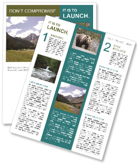 Mountains in Montana Newsletter Template