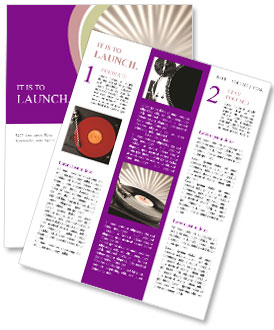 Retro Gramophone Player Newsletter Template