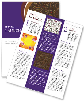 Brown Wallpaper Pattern Newsletter Template