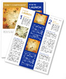 Sepia Autumn Leaves Pattern Newsletter Template