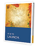 Frame with Autumn Flowers Presentation Folder