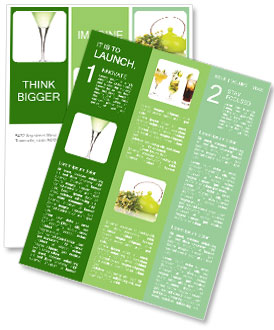 Famouls Apple Martini Cocktail Newsletter Template