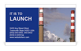 Industrial Chimney Business Card Template