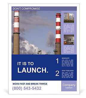 Industrial Chimney Poster Template