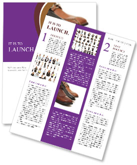 Male Leather Shoes Newsletter Template