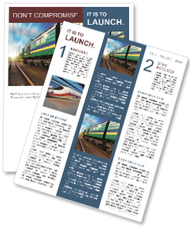 Long Journey by Rail Newsletter Template