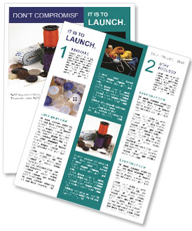 Basic Kit for Sewing Clothes Newsletter Template