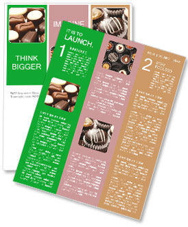 Box of Chocolate Truffles Newsletter Template