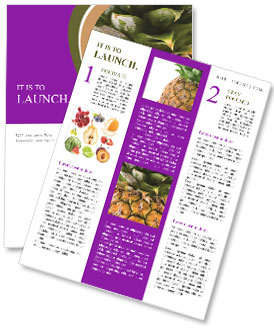 Nutritional Pineapple Newsletter Template