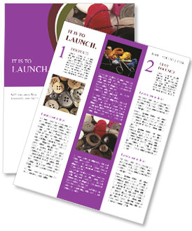 Tailor's Sewing Kit Newsletter Template