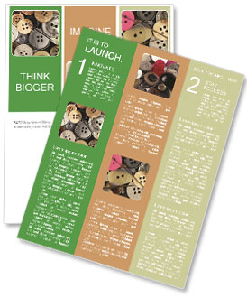 Buttons at Tailor Salon Newsletter Template