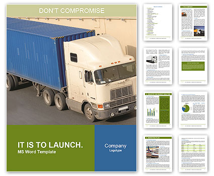 Big Logistic Truck Word Template
