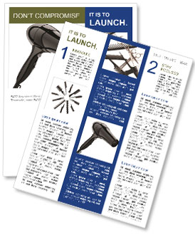 Electronic Hair Dryer Newsletter Template