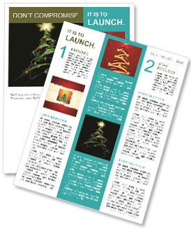 Christmas Corporate Card Newsletter Template