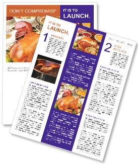 Traditional Thanksgiving Turkey Newsletter Template