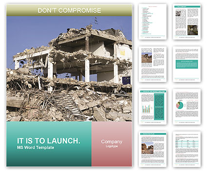 Ruined Office Building Word Template