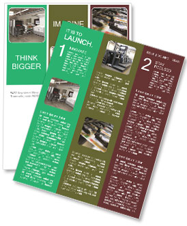 Offset Machines in Press Printing Factory Newsletter Template