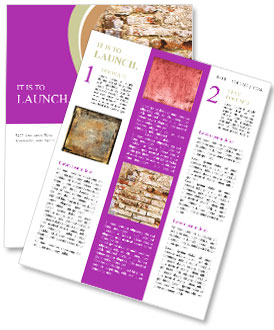 Crackling Cemented Wall Newsletter Template