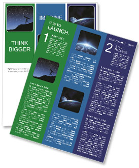 Observe Stars in Telescope Newsletter Template