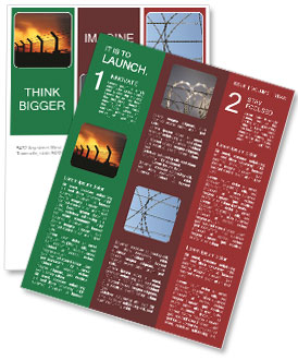 Protection Fence at Sunset Newsletter Template