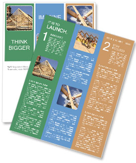 Construction of Wooden Triangle-Shaped Roof Newsletter Template