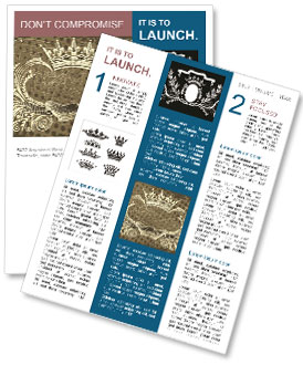 Retro Crown Pattern Newsletter Template