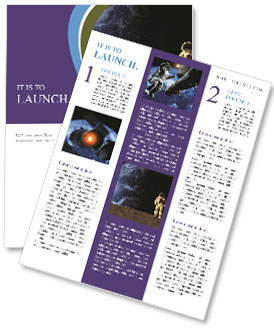 Cosmonaut in Space Exploration Newsletter Template