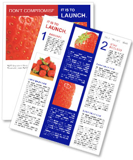 Appetizing Strawberry Newsletter Template
