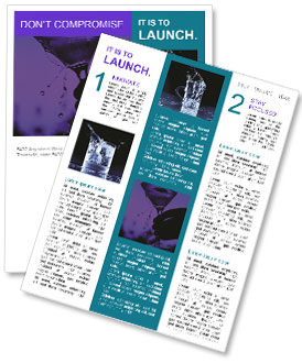 Drinking Martini Cocktail Newsletter Template