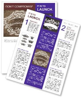 Antique Floral Pattern Newsletter Template