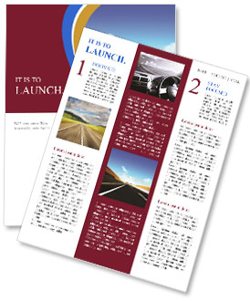 Driving on Empty Highway Newsletter Template