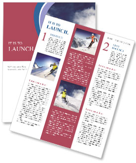 Breathtaking Ski Jump Newsletter Template