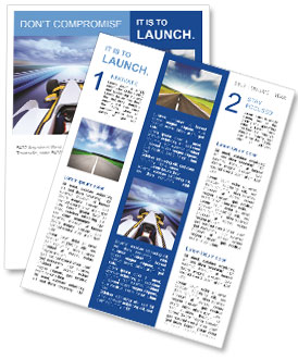 Racing at High Speed Newsletter Template