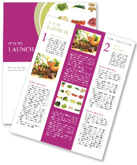 Set of Vegetables Newsletter Template