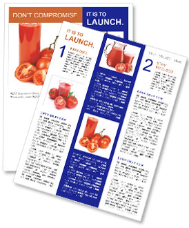 Fresh Tomato Juice Newsletter Template