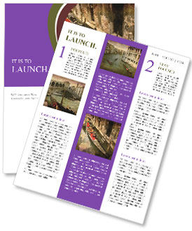 Narrow Canal in Venice Newsletter Template