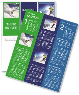Ski Competition Newsletter Template