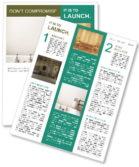 Bathroom in Retro Style Newsletter Template