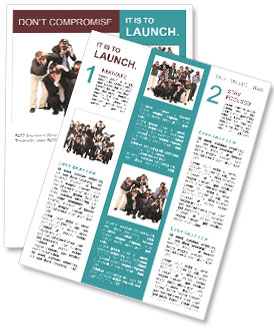 Group of Paparazzi with Cameras Newsletter Template
