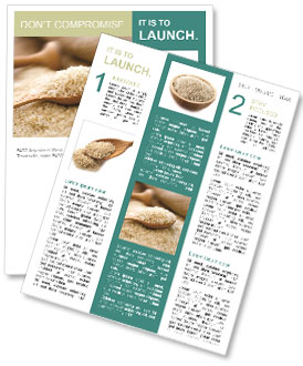 Healthy Broun Rice Newsletter Template