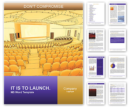 Theater Cartoon Drawing Word Template