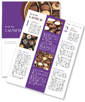 Gift Box of Milk Chocolates Newsletter Template