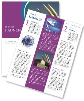 Anti Aircraft Military Missiles Newsletter Template