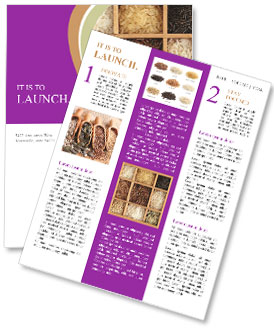 Types of Rice in Wooden Box Newsletter Template