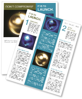 Golden Disco Ball Newsletter Template